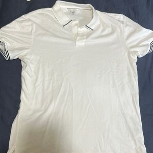Club Monaco Golf Shirt White Mens Large